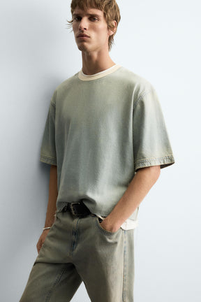 WASHED DENIM T-SHIRT - Image 7