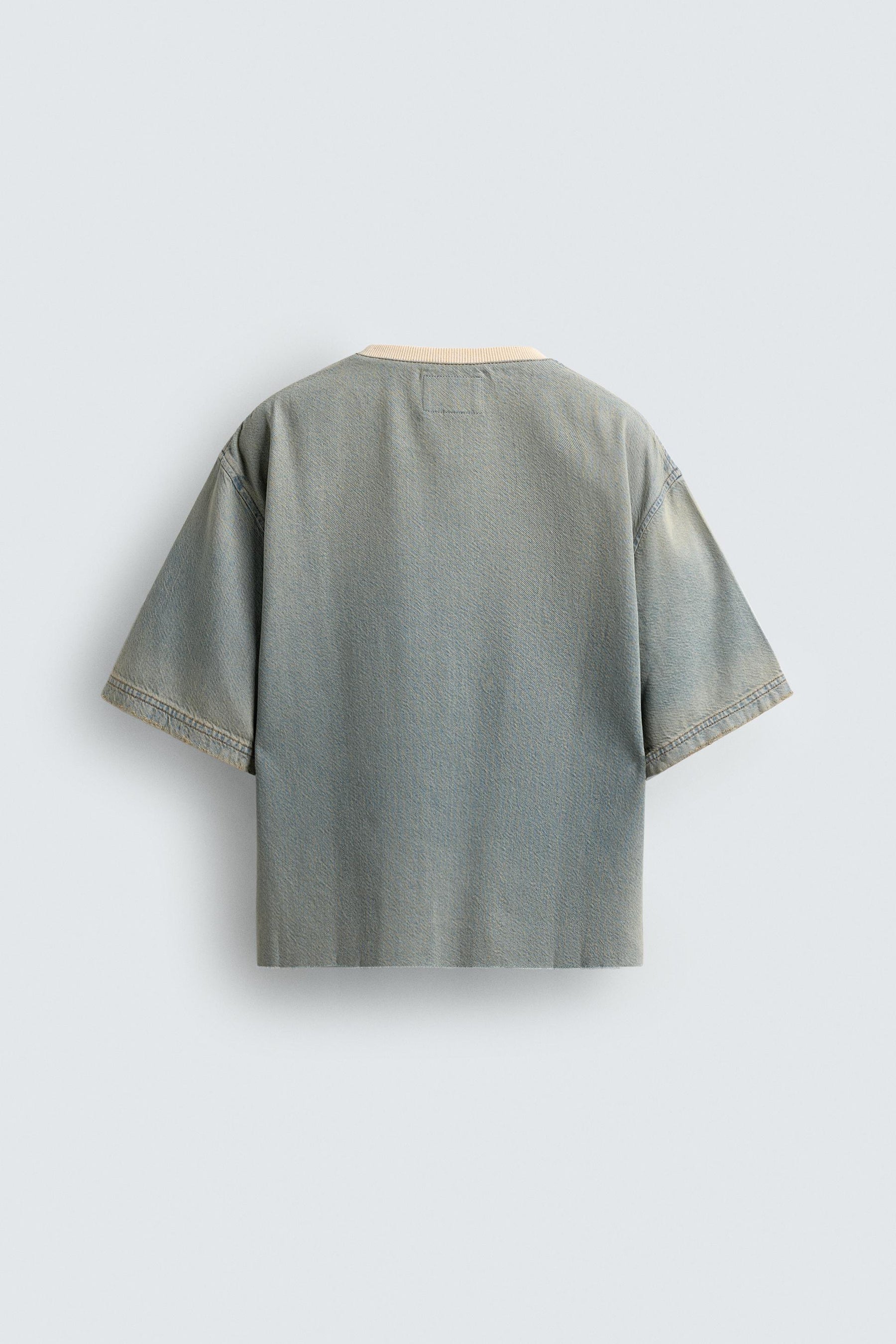 WASHED DENIM T-SHIRT - Image 9