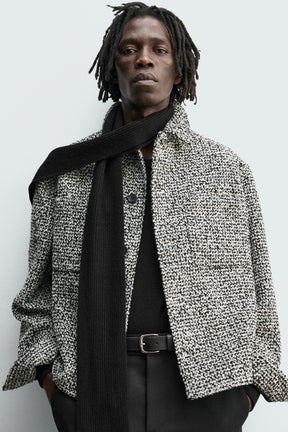 TEXTURED OVERSHIRT WITH POCKETS - Image 4