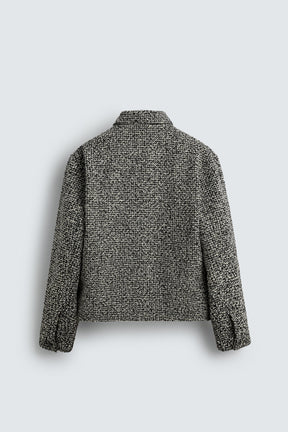 TEXTURED OVERSHIRT WITH POCKETS - Image 6