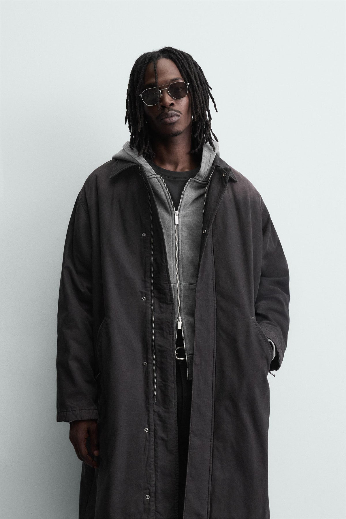 FADED DENIM COAT - Image 2