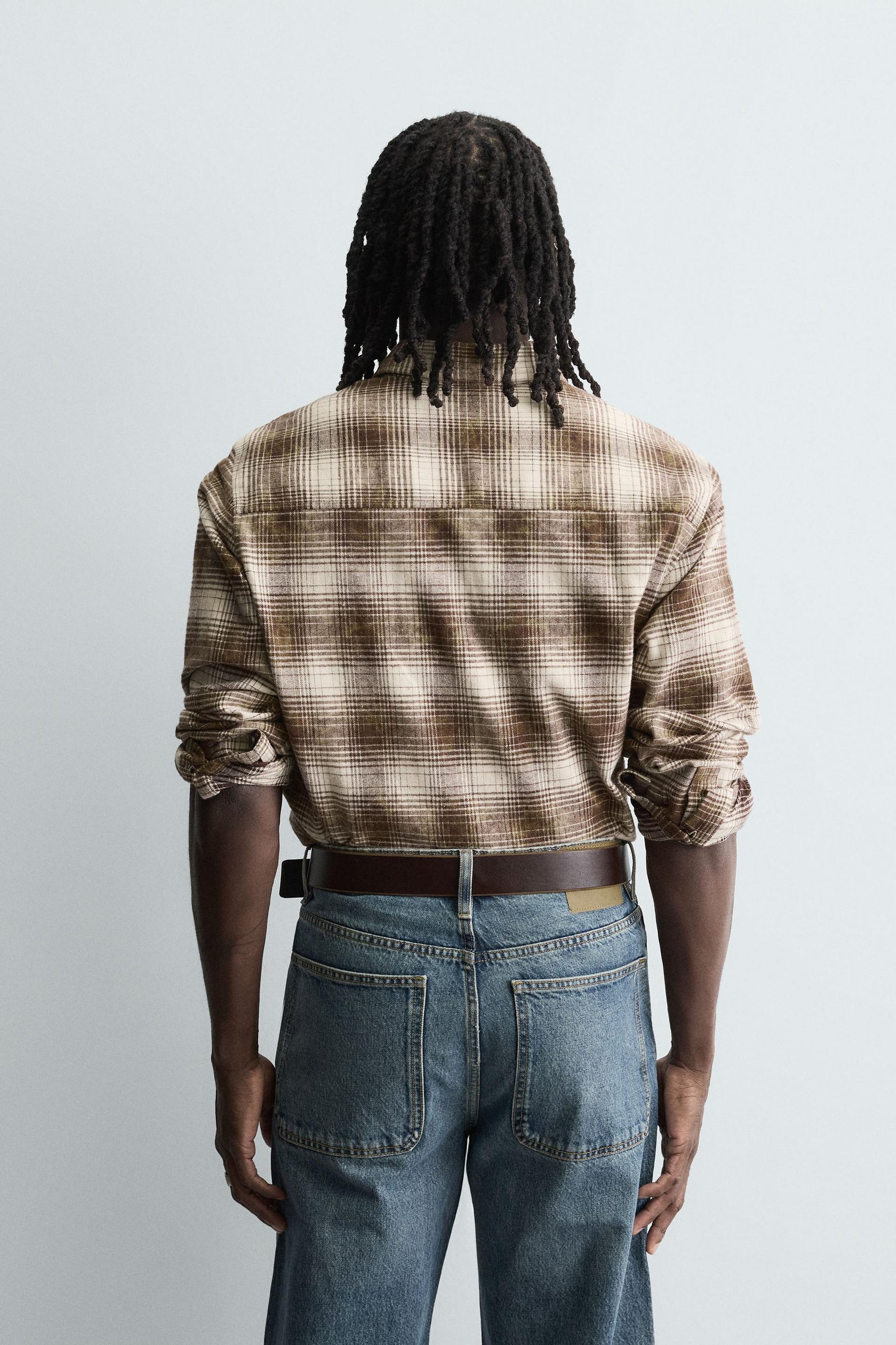 RELAXED FIT CHECK SHIRT - Image 3