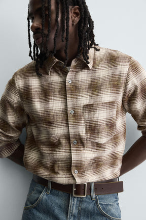RELAXED FIT CHECK SHIRT - Image 5