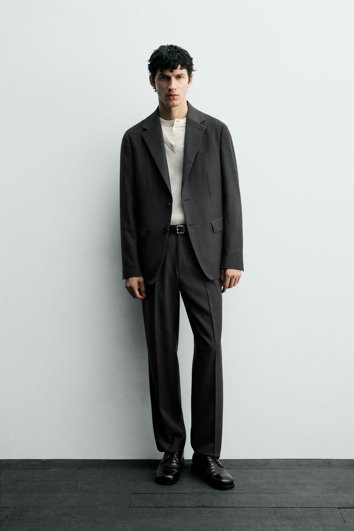 WOOL SUIT TROUSERS - Image 1