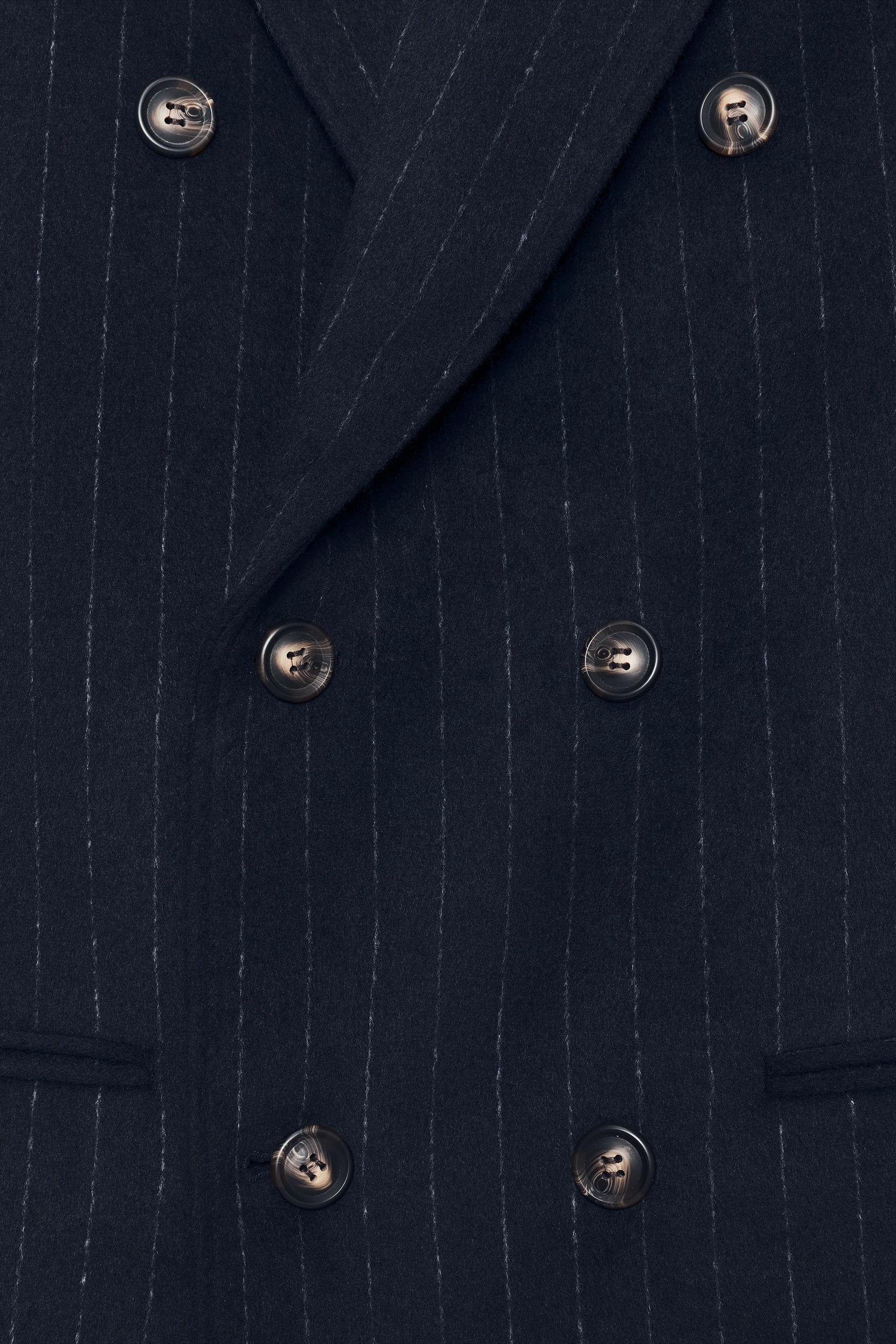 Pinstripe Oversized Coat