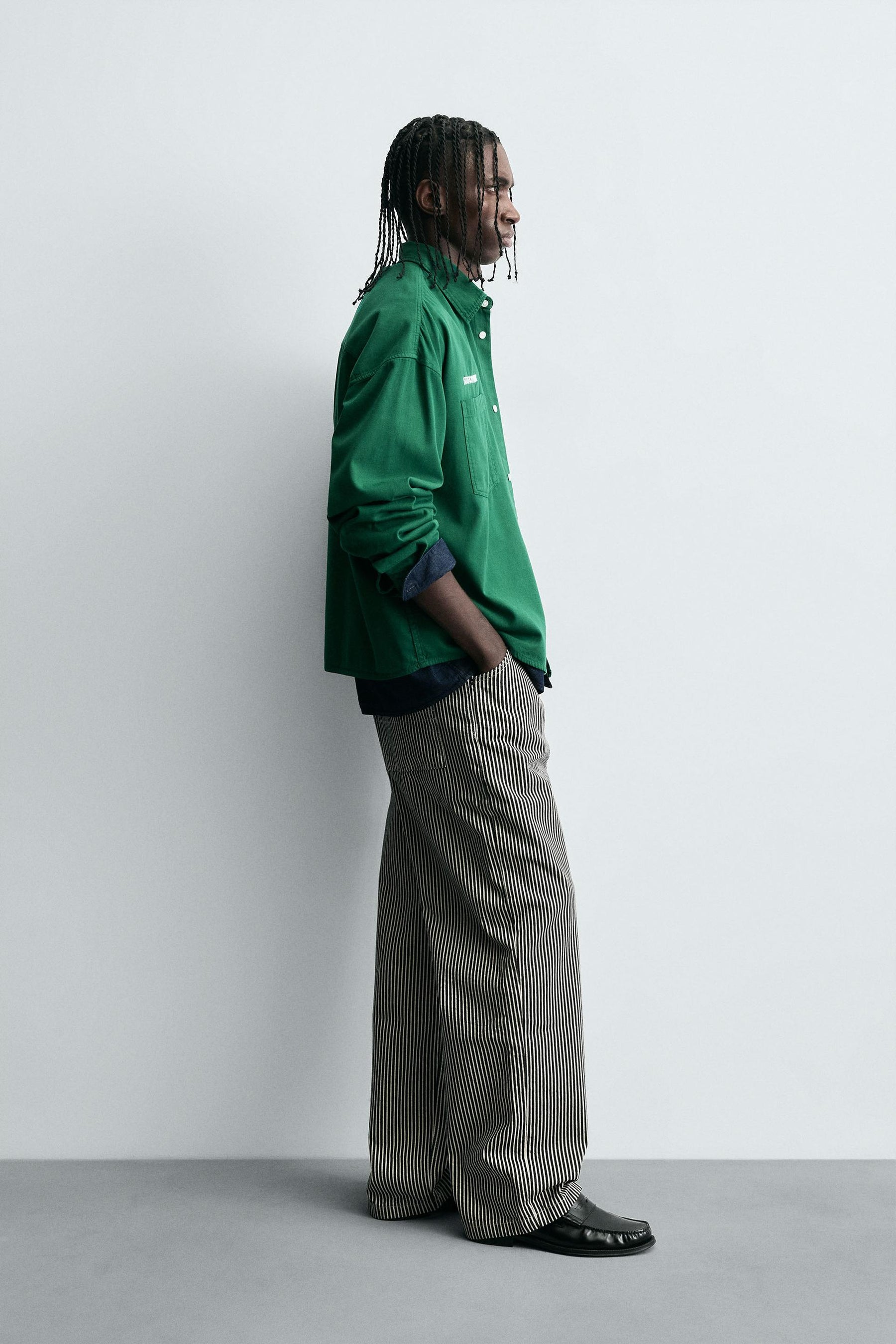 CONTRAST EMBROIDERY SHIRT - Image 4