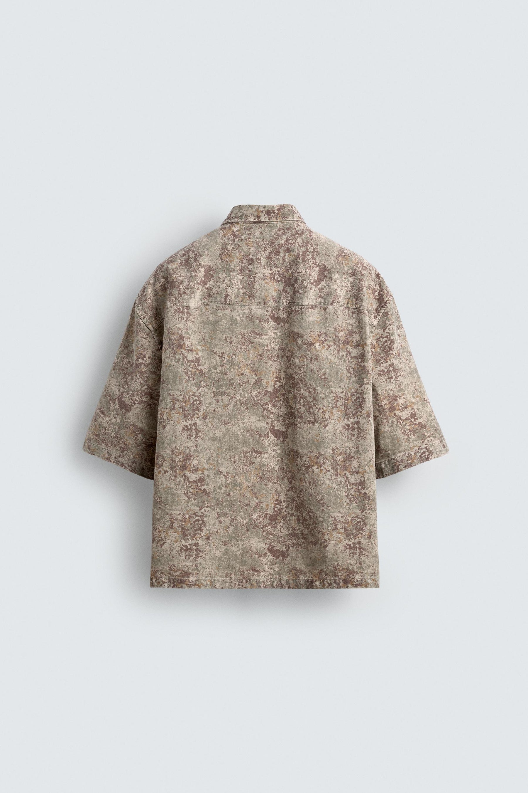 RELAXED FIT ABSTRACT PRINT SHIRT - Image 6