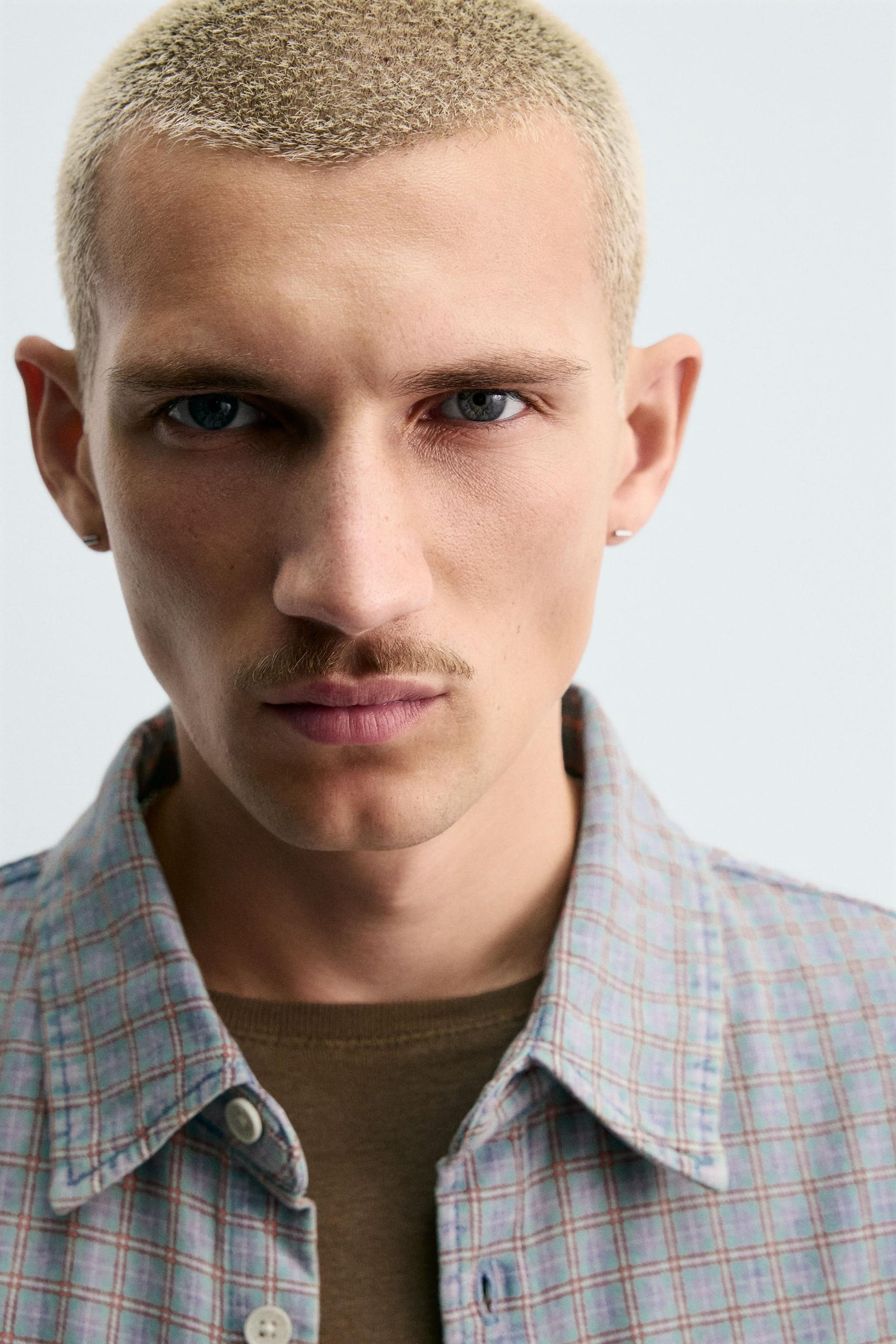 CHECK TEXTURED OVERSHIRT - Image 4