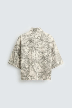 WASHED ABSTRACT PRINT OVERSHIRT - Image 8