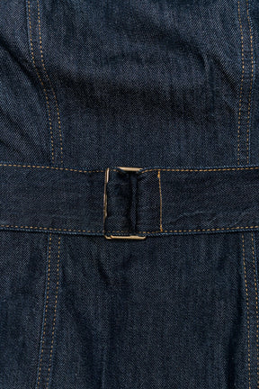 Denim Strapless Top with