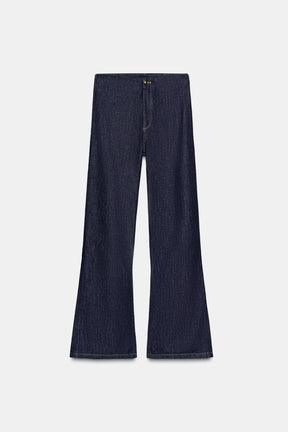 High-waist wide-leg jeans