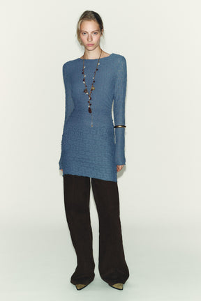 STRUCTURED DRAPED MINI DRESS - Image 3