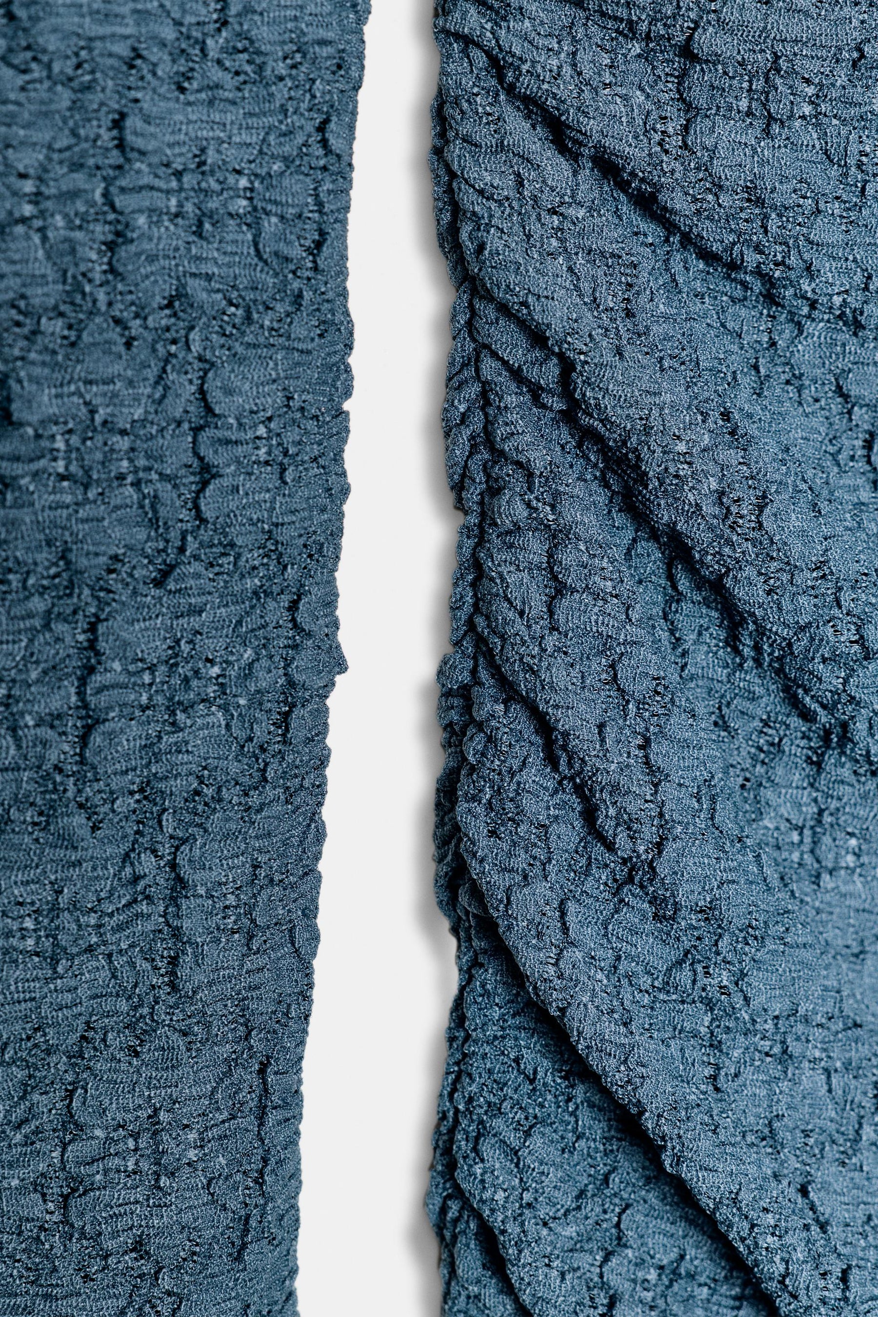 STRUCTURED DRAPED MINI DRESS - Image 9