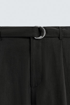 Belted Flowy Trousers