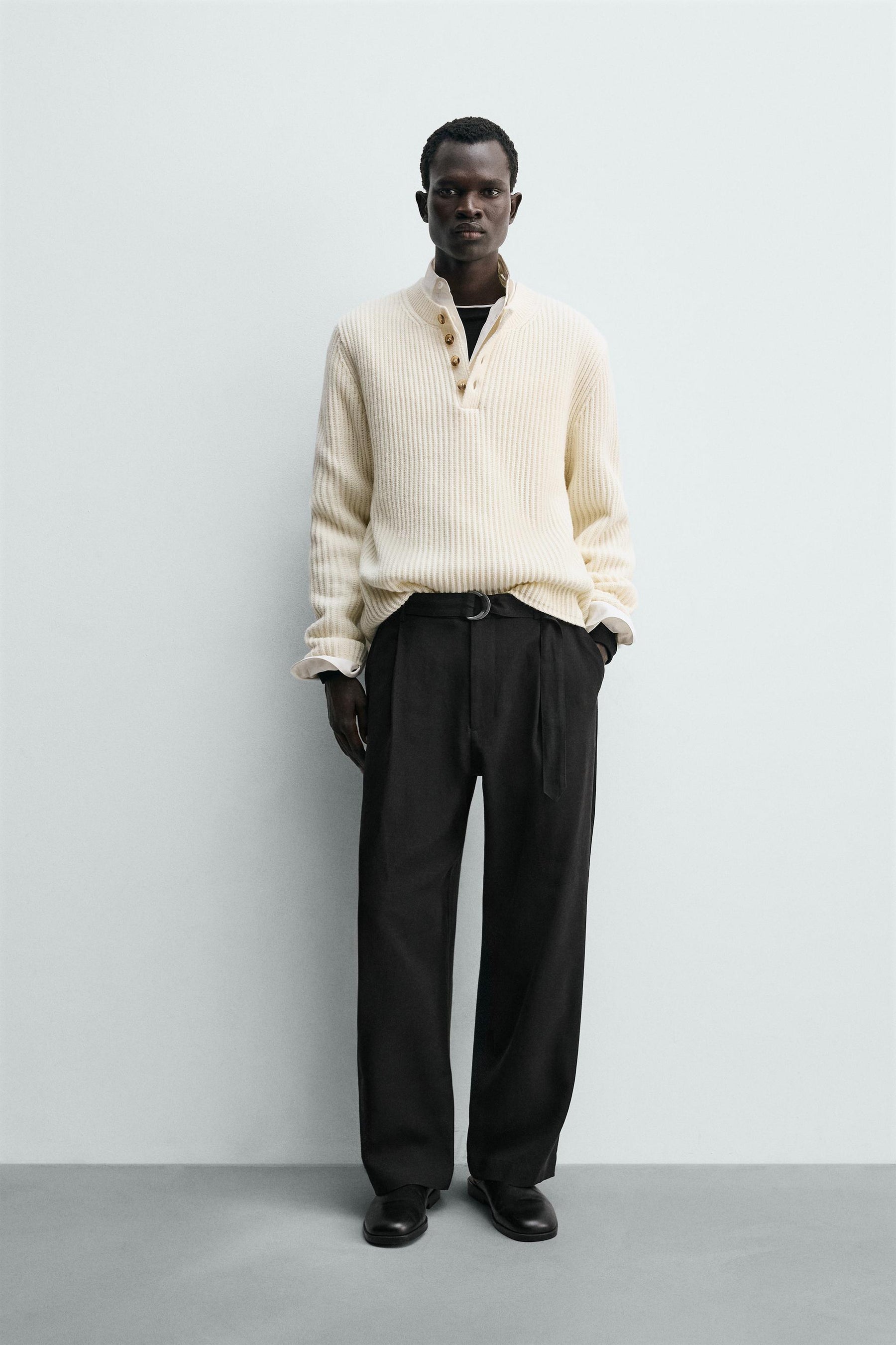 Belted Flowy Trousers