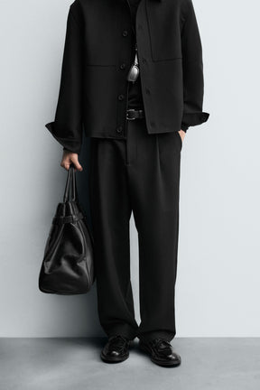 PLEATED RELAXED TROUSERS