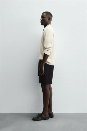 TEXTURED COMFORT BERMUDA SHORTS - Image 4