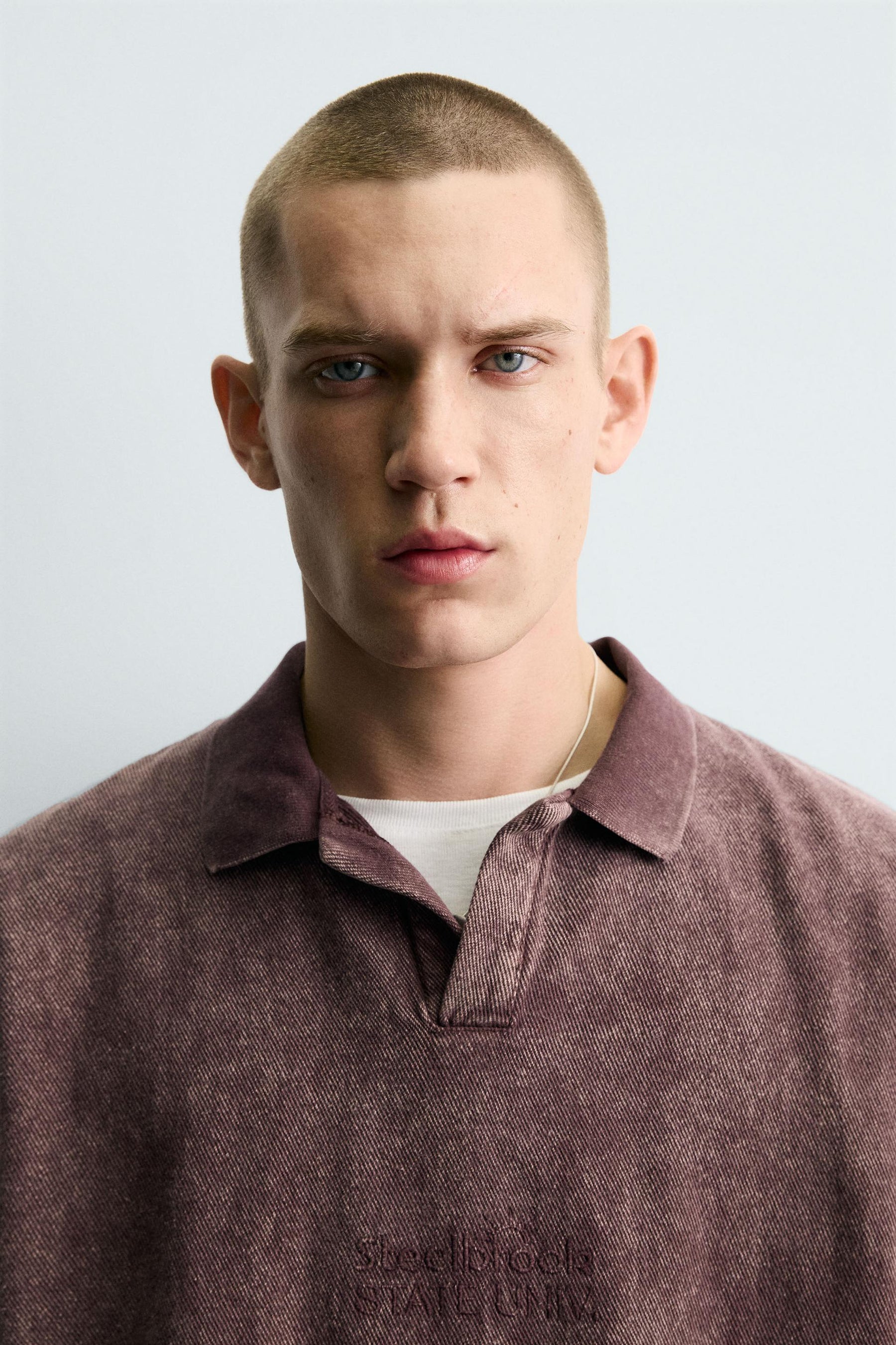 WASHED TEXTURED POLO SHIRT - Image 5