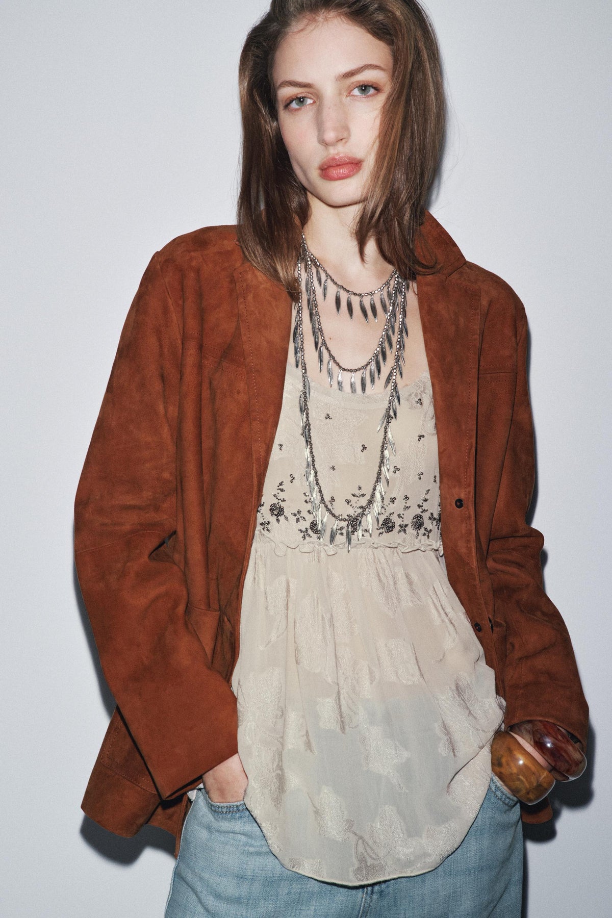 Jacquard Strappy Fashion Top