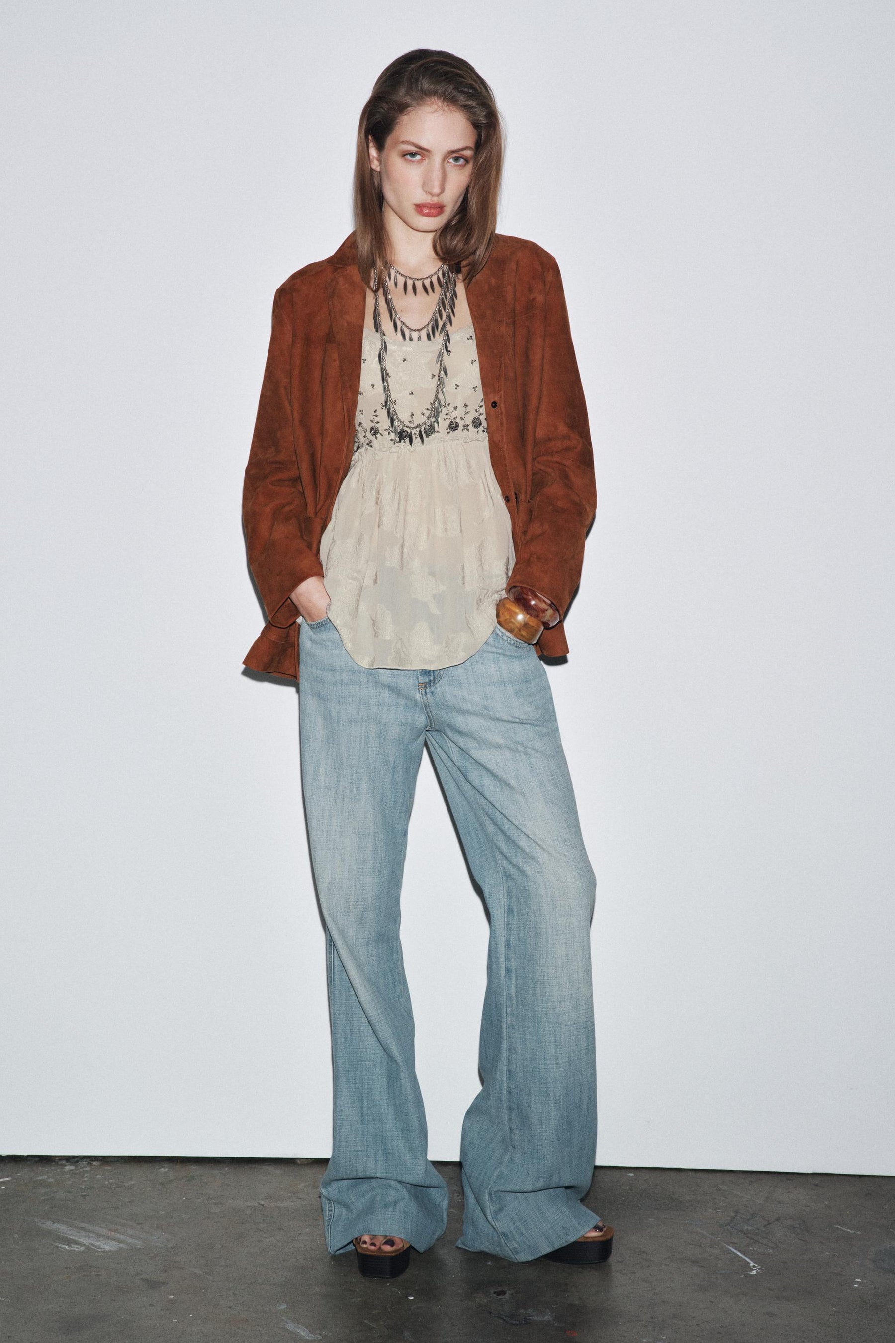 Jacquard Strappy Fashion Top