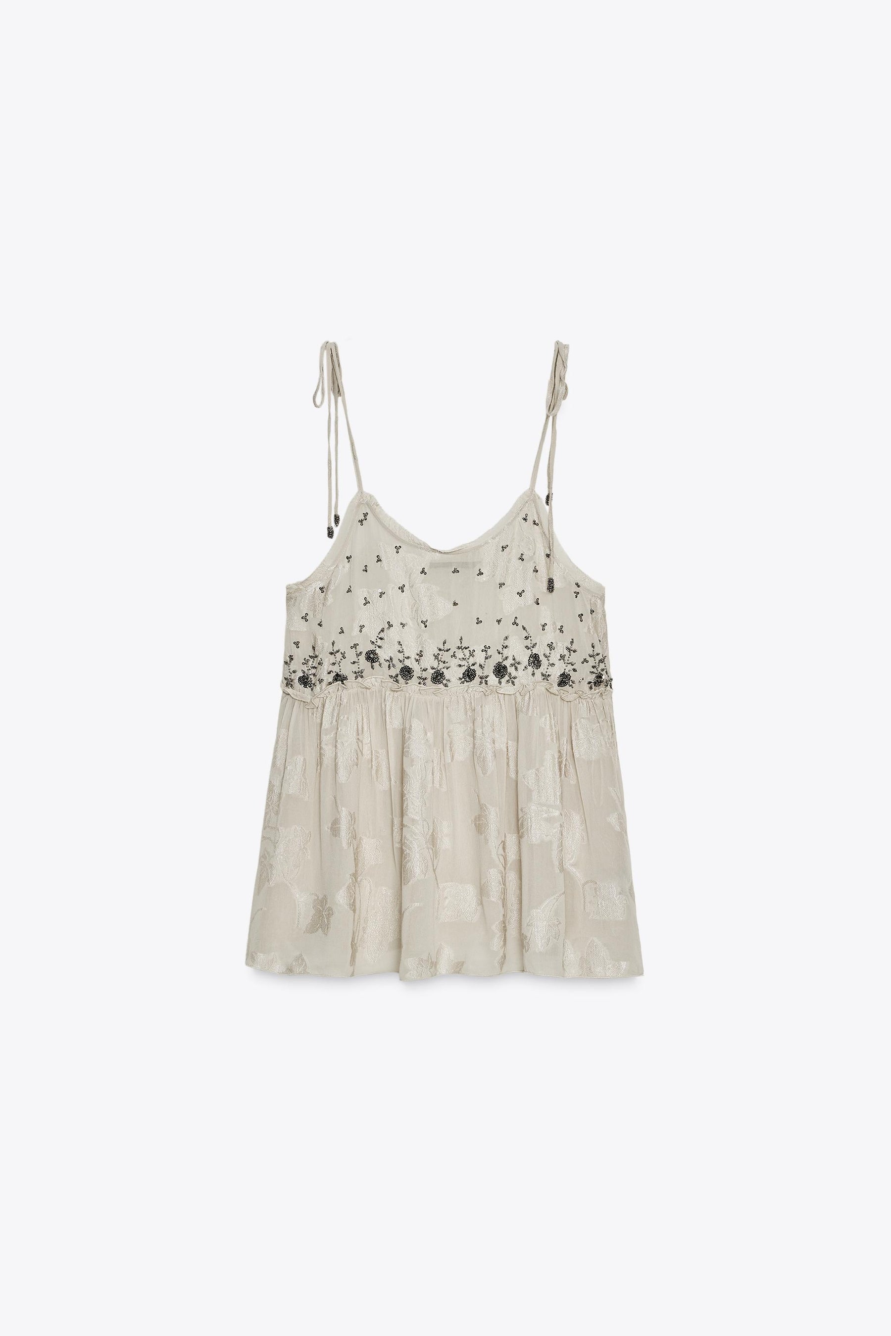 Jacquard Strappy Fashion Top