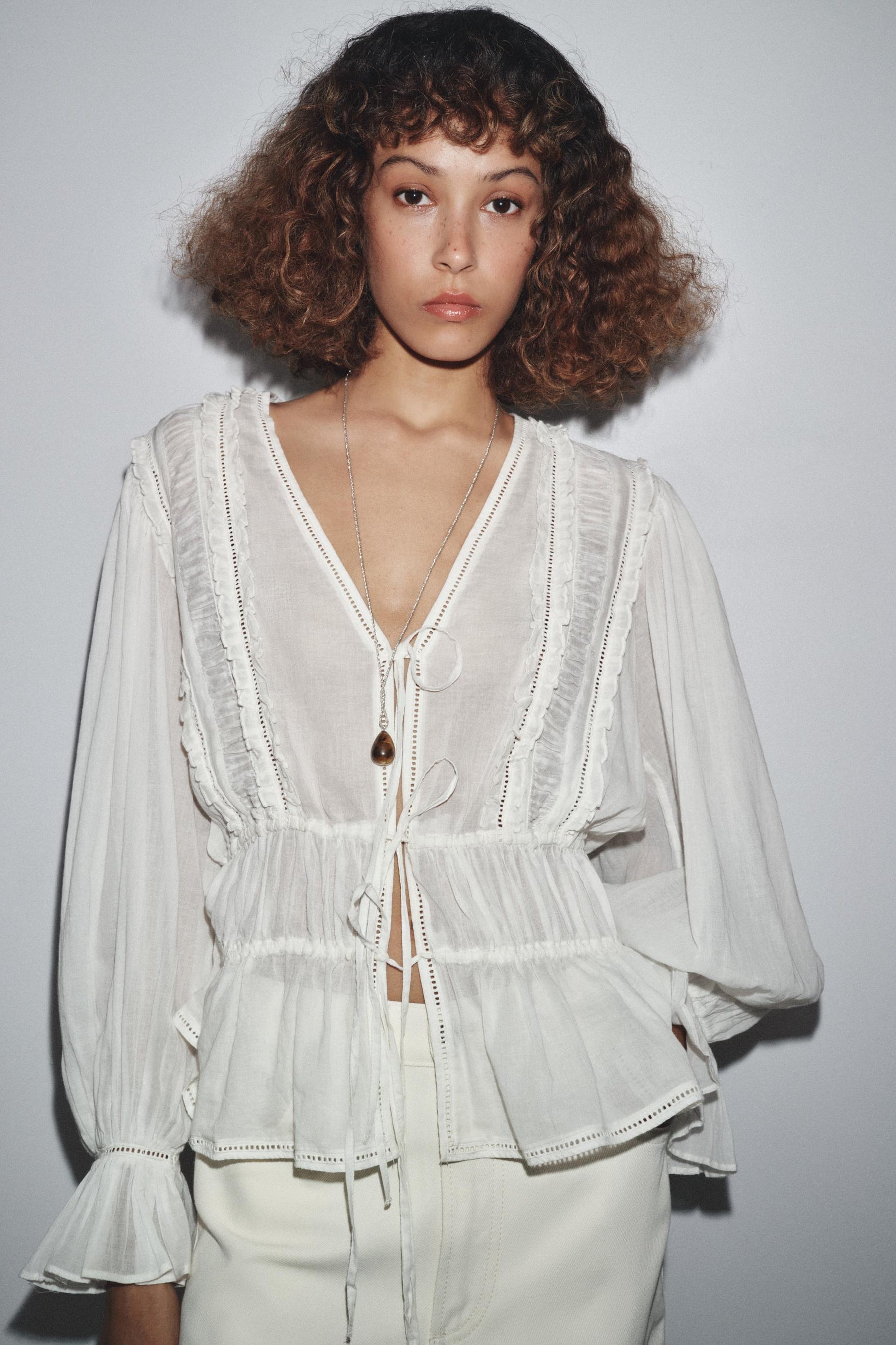 Romantic Ladder Stitch Shirt