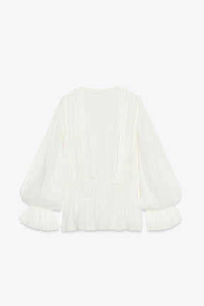 Romantic Ladder Stitch Shirt