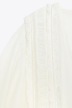 Romantic Ladder Stitch Shirt