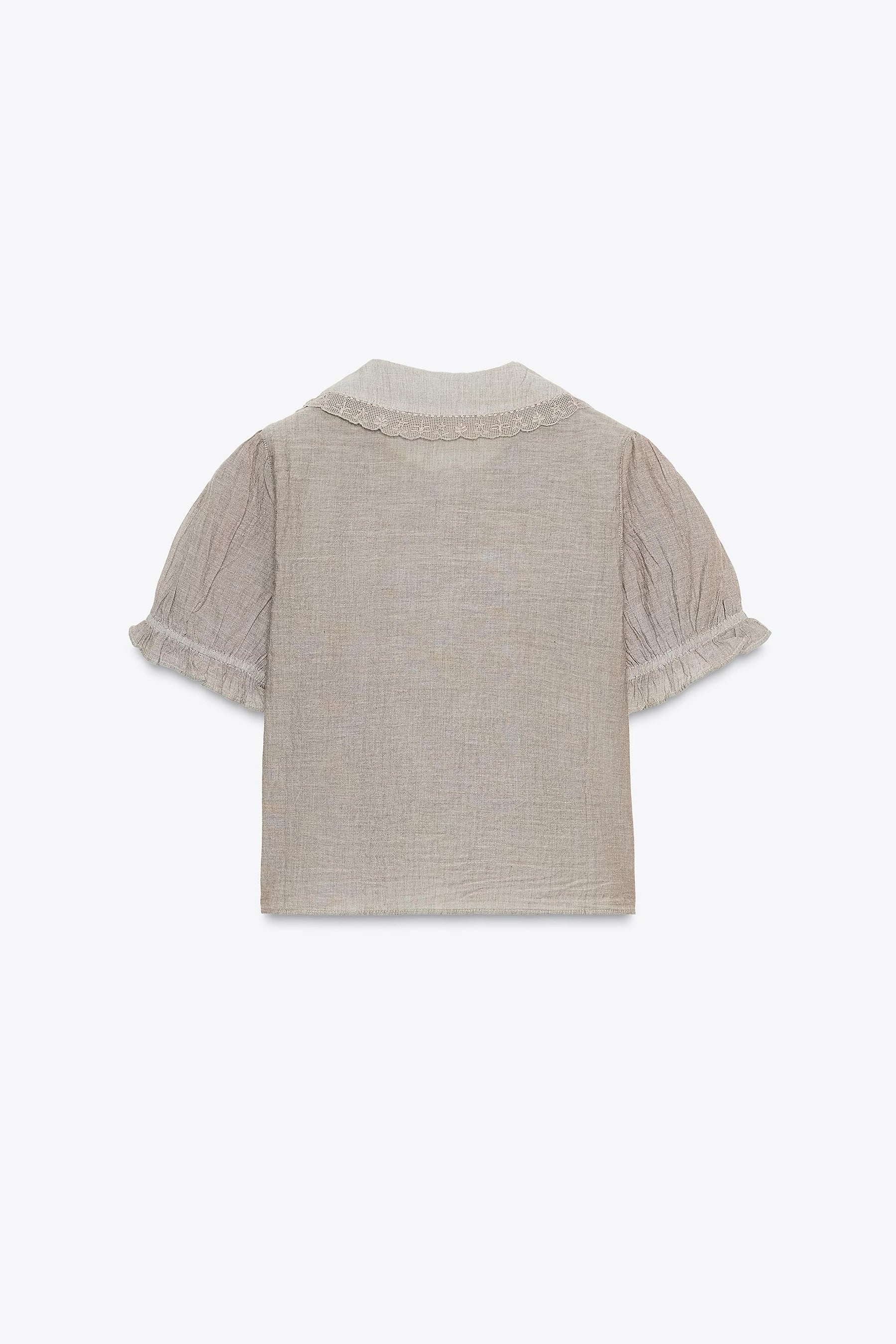 Embroidered Peter Pan Shirt