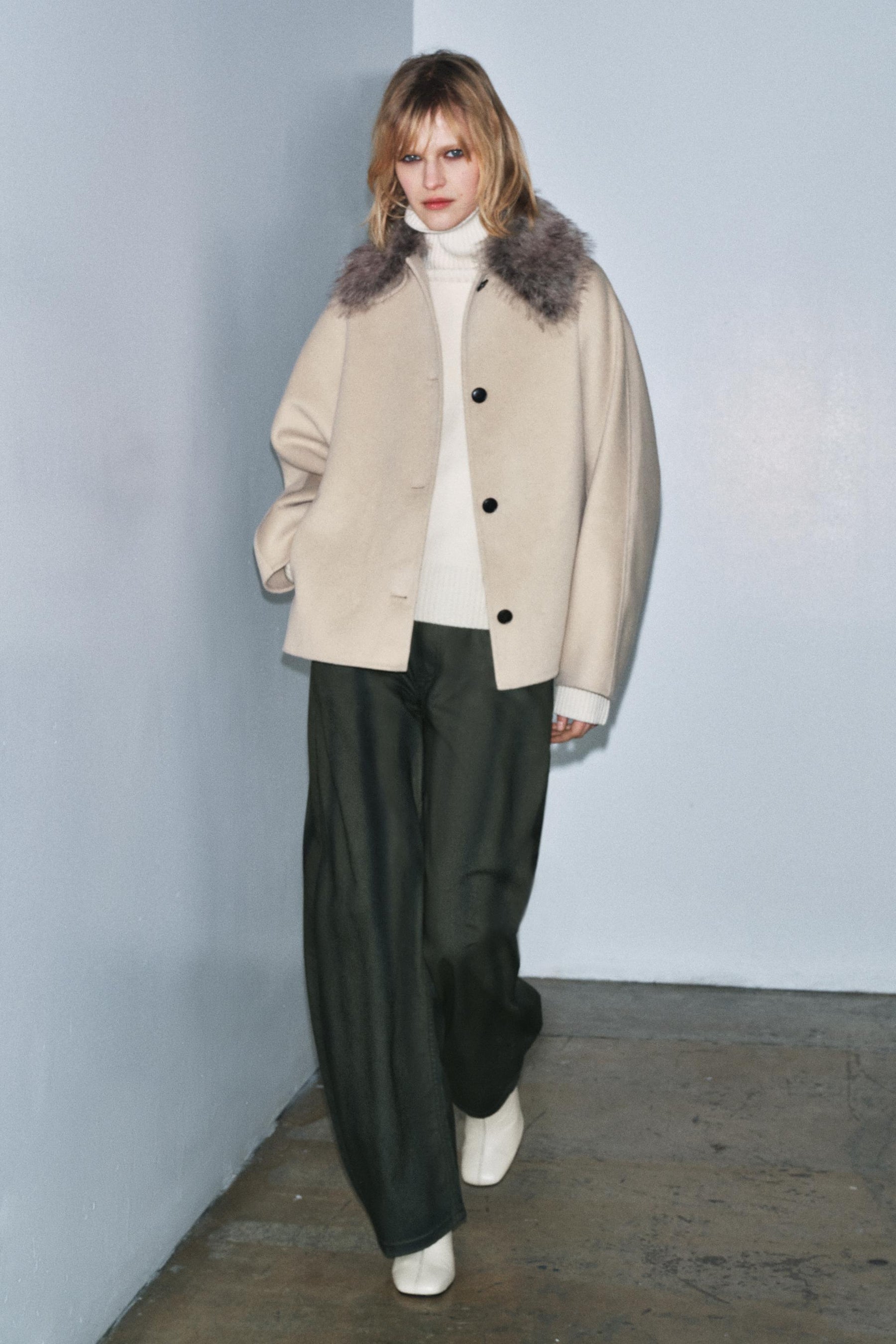 Wool Blend Jacket with