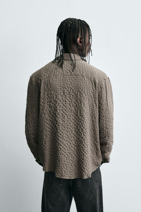 TEXTURED CHECK SHIRT - Image 3