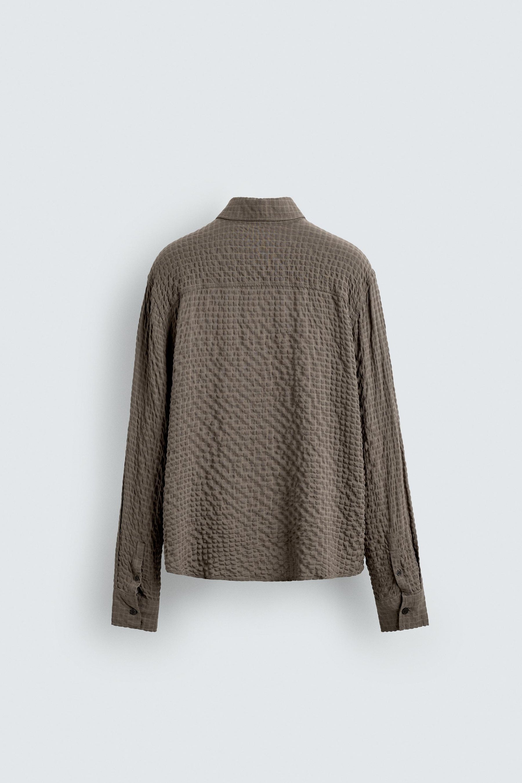 TEXTURED CHECK SHIRT - Image 7