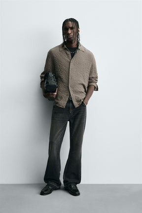 TEXTURED CHECK SHIRT - Image 1