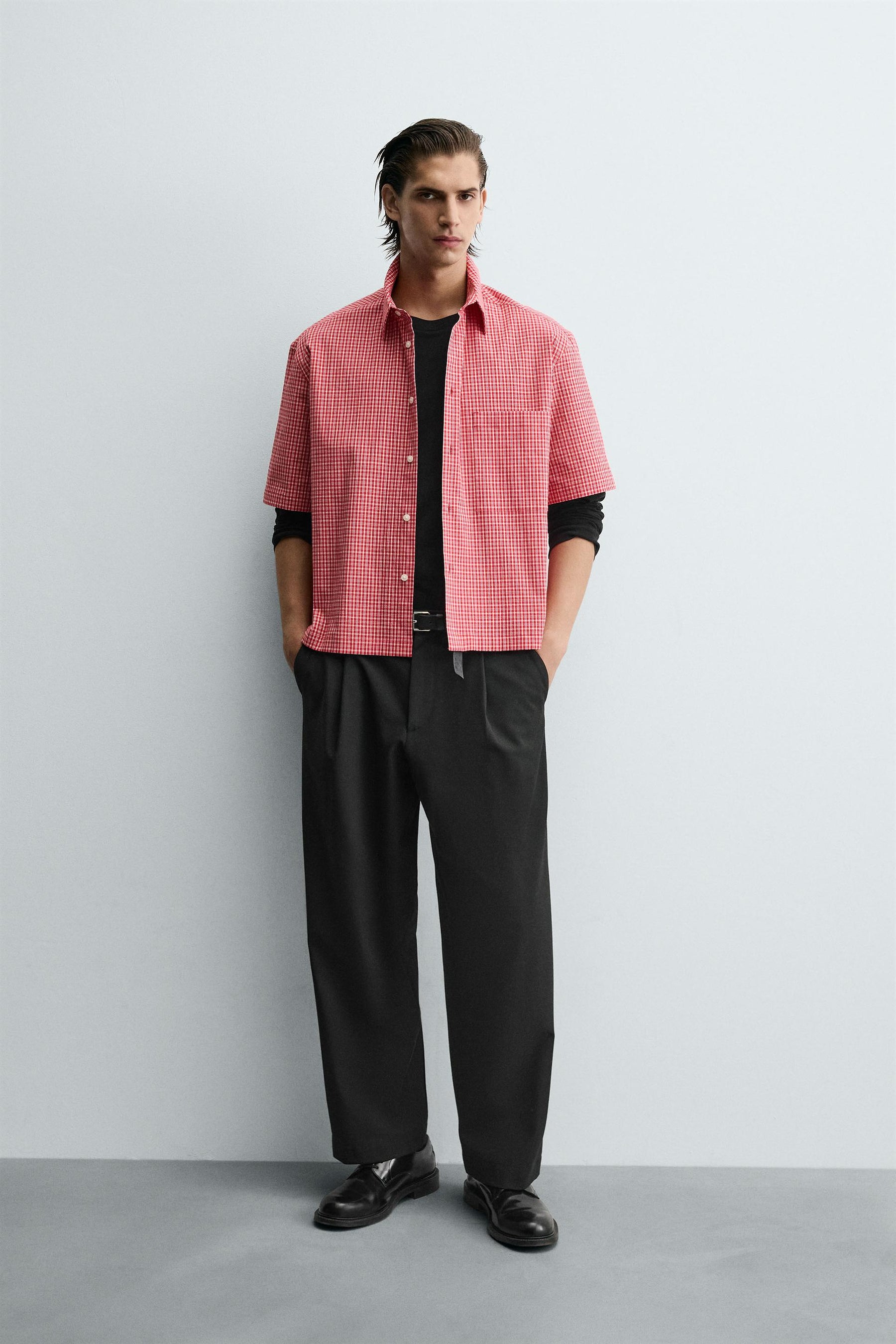 CHECKED RELAXED FIT SHIRT - Image 1