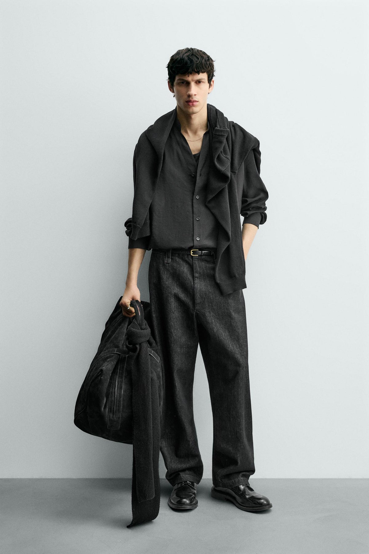 FLUID TEXTURED SHIRT - Image 1