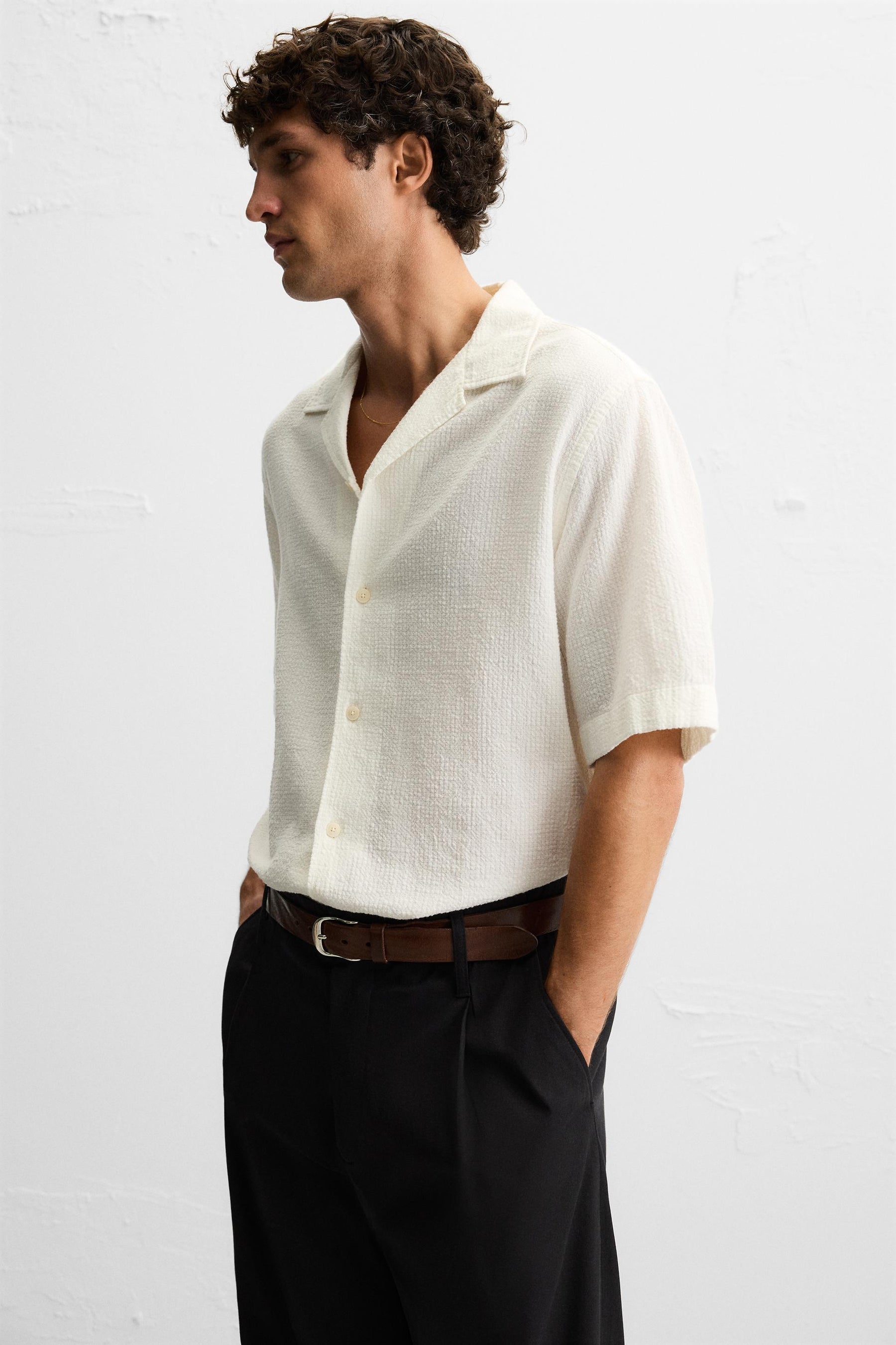 TEXTURED JACQUARD SHIRT - Image 6
