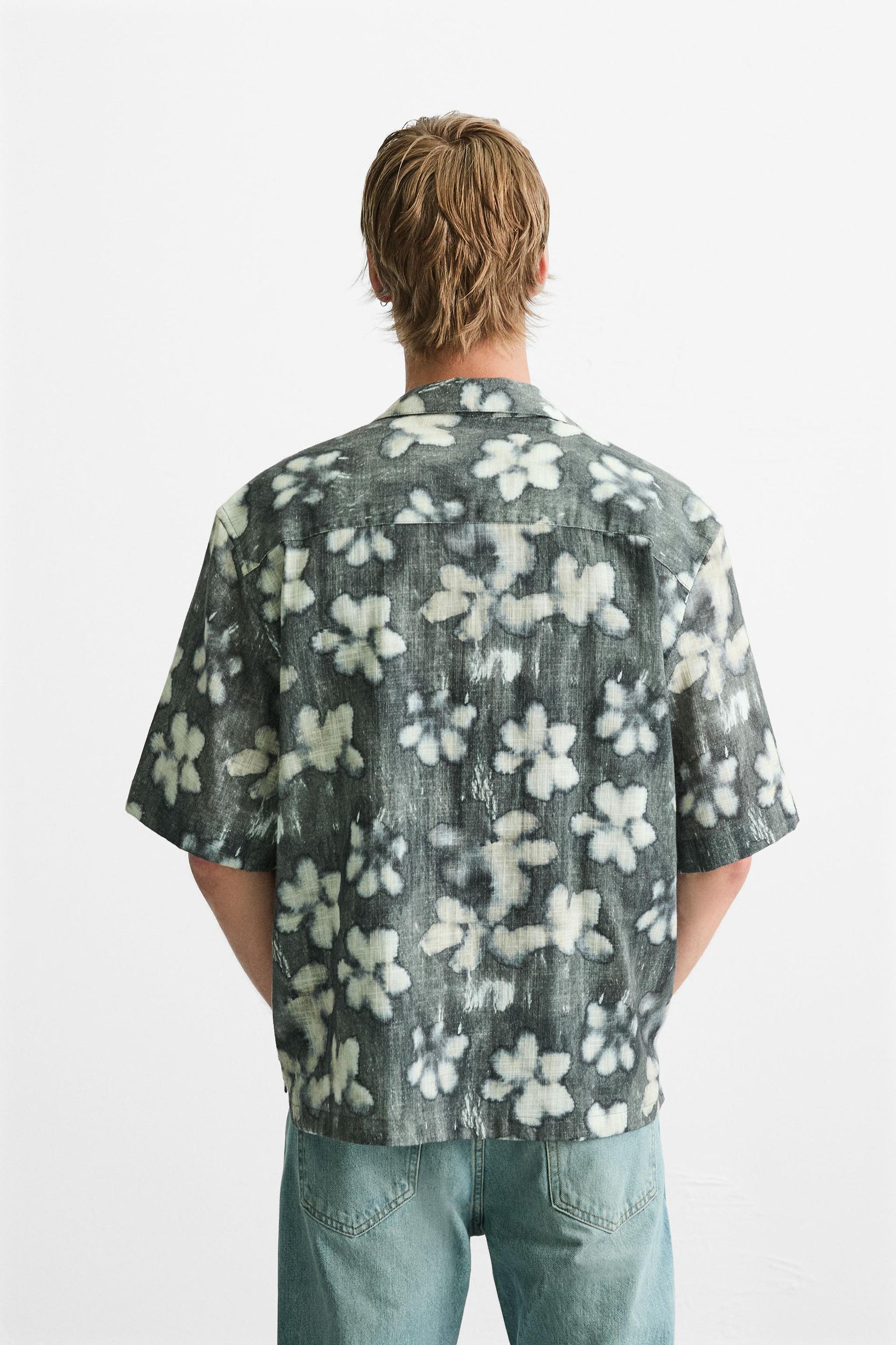 ABSTRACT FLORAL PRINT SHIRT - Image 3