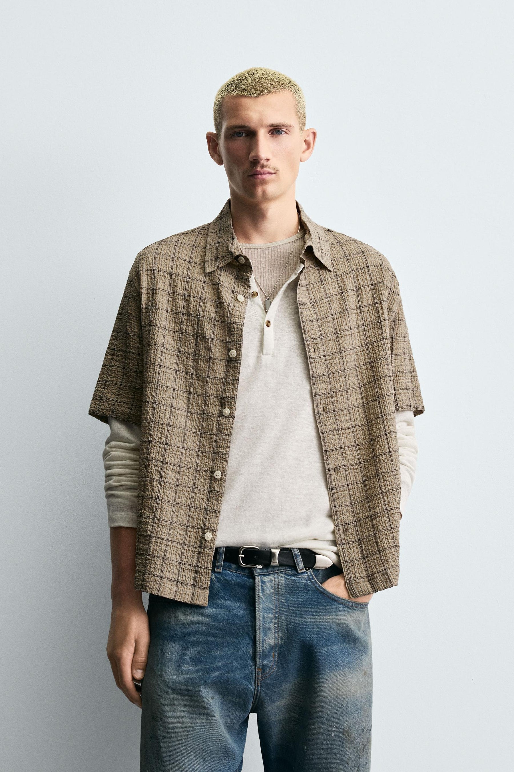 TEXTURED STRUCTURE SHIRT - Image 2