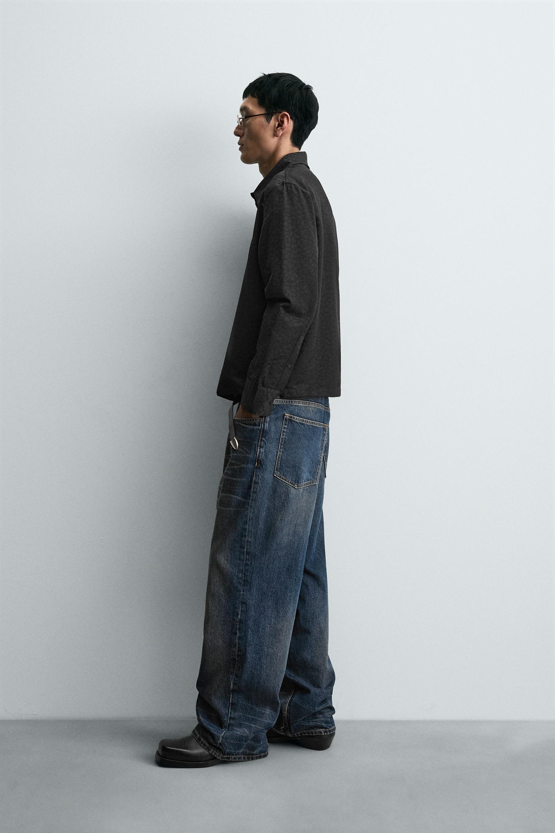 GEOMETRIC JACQUARD SHIRT - Image 4