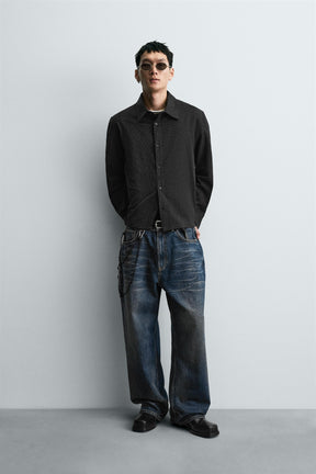 GEOMETRIC JACQUARD SHIRT - Image 1