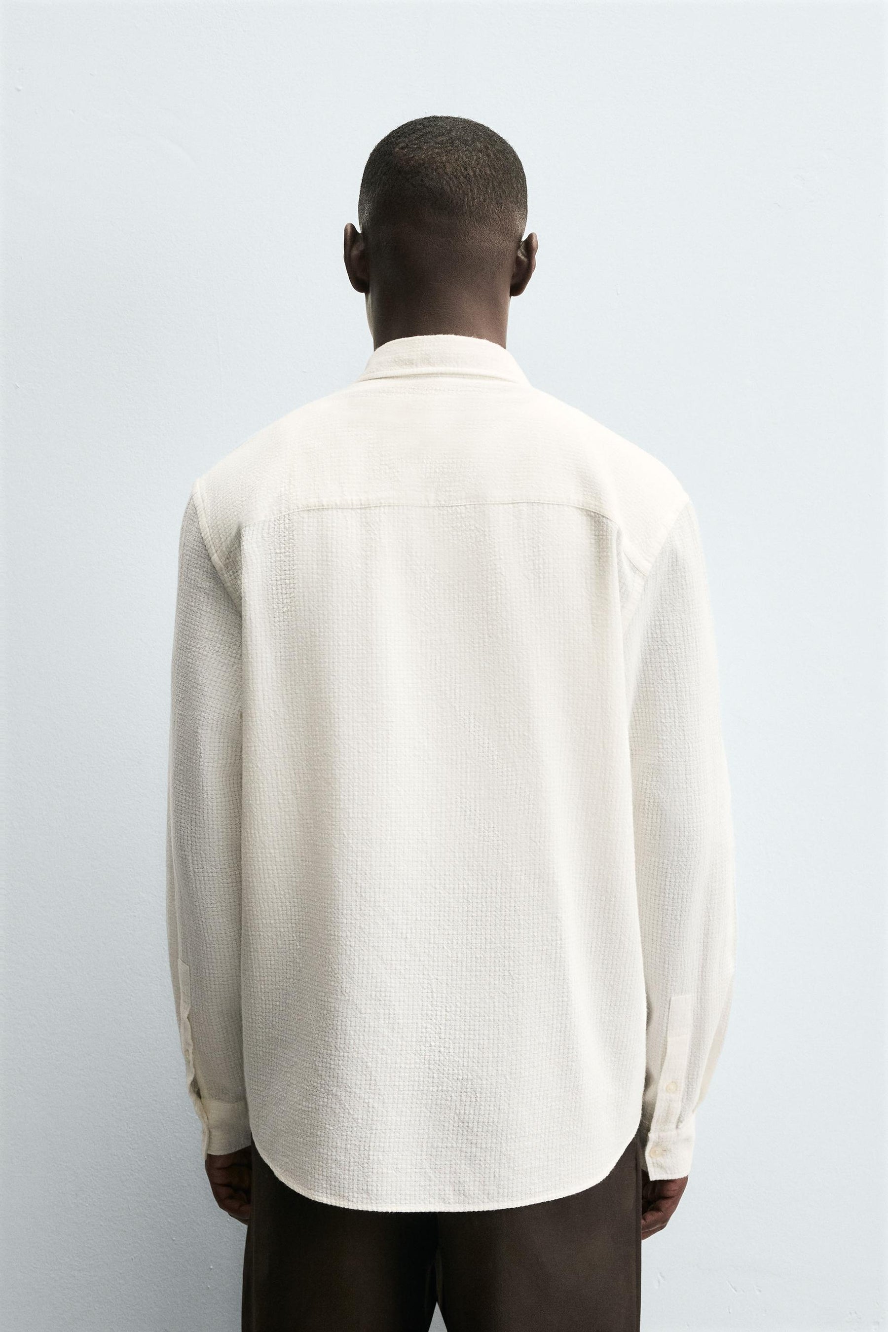 TEXTURED CHECK SHIRT - Image 3