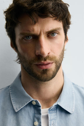 WASHED DENIM SHIRT - Image 5