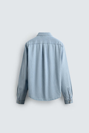 WASHED DENIM SHIRT - Image 7