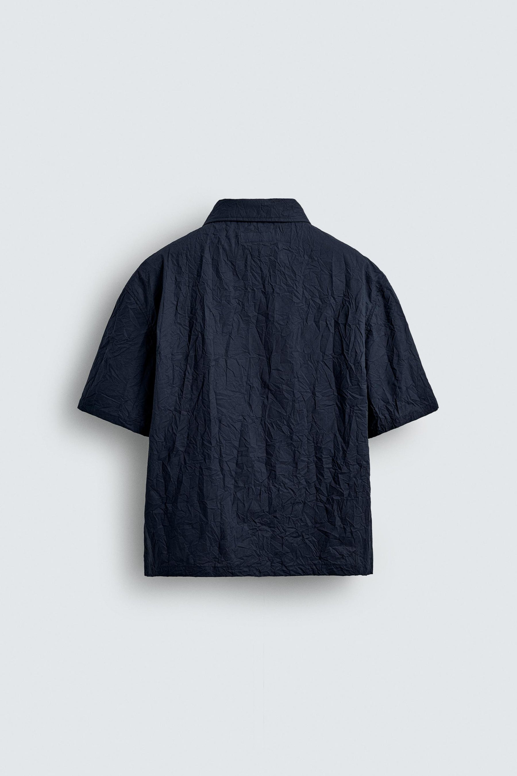 CREASED-EFFECT ZIP-UP SHIRT - Image 7