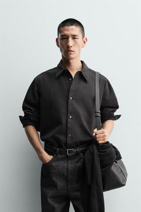 COLOURED DENIM SHIRT - Image 2