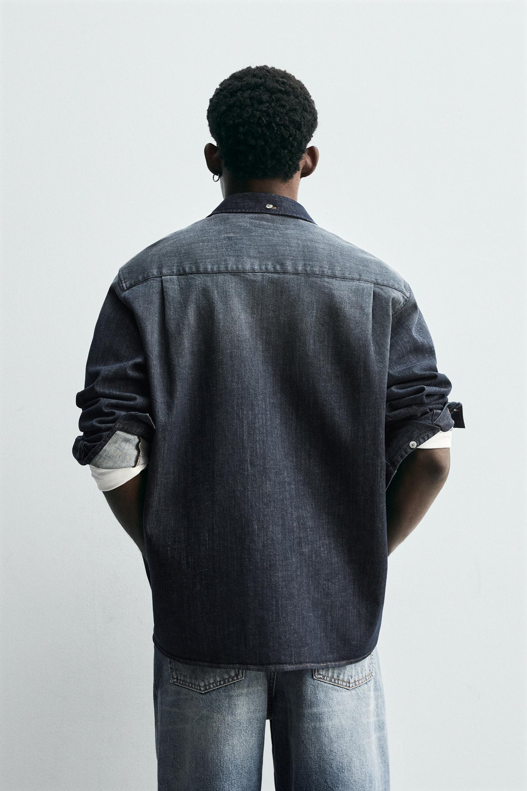 WASHED DENIM SHIRT - Image 3