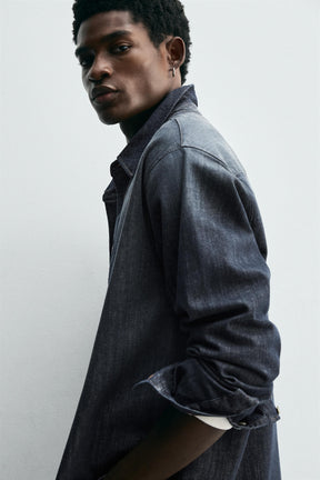 WASHED DENIM SHIRT - Image 5