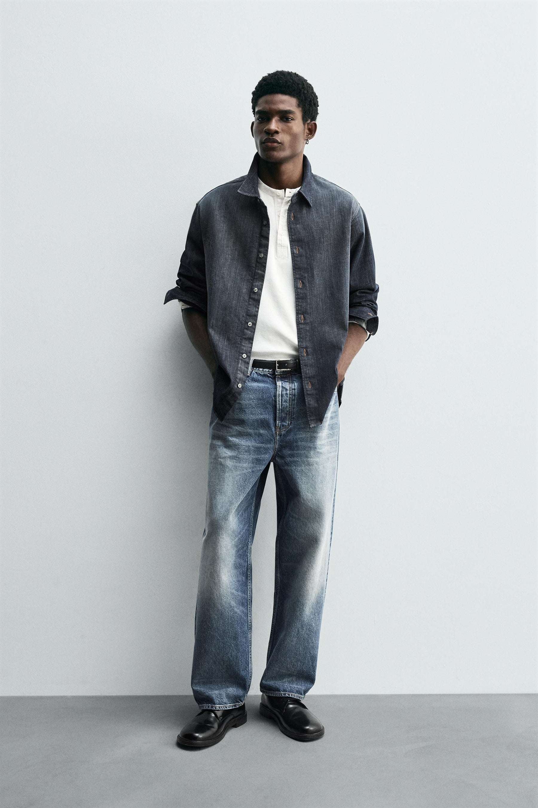 WASHED DENIM SHIRT - Image 1