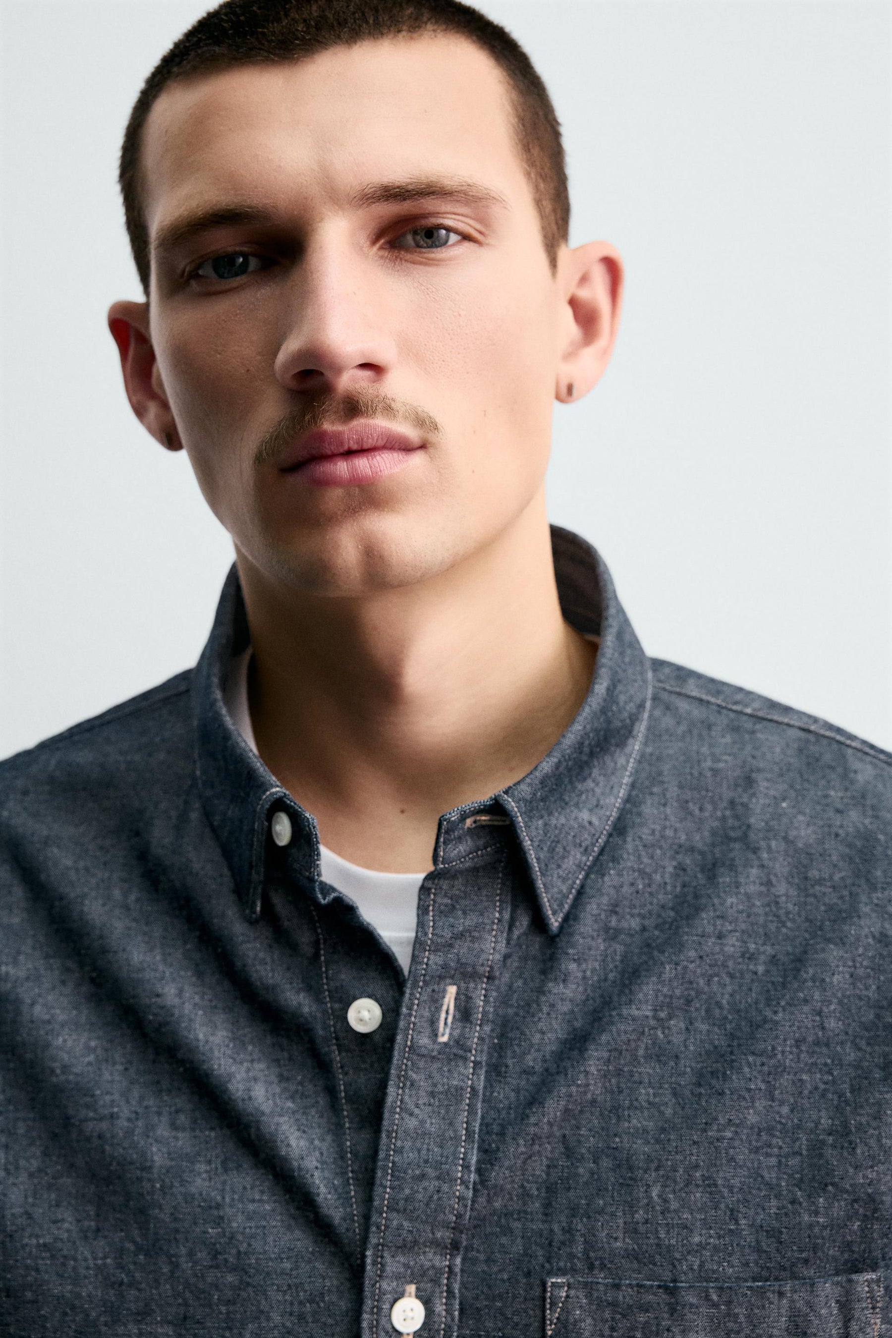 RELAXED FIT DENIM SHIRT - Image 5