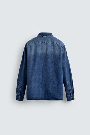WASHED DENIM SHIRT - Image 7